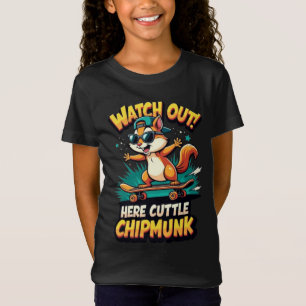 T-Shirt 🐿️Petits enfants tamias Design d'animal de dessin