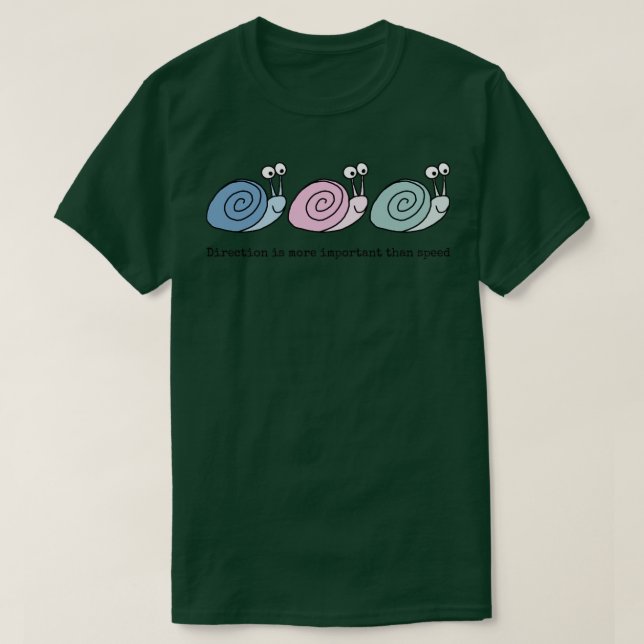 T-shirt Petits escargots pastel (Design devant)