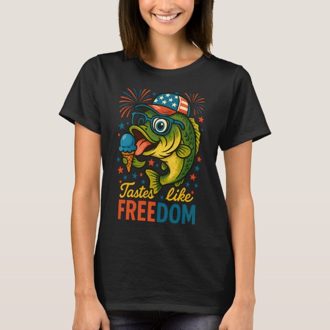 T-shirt Petits, Étoiles et Rayures (Devant)