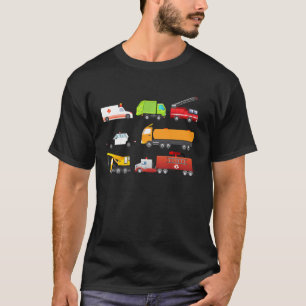 T-shirt Petits garçons Véhicules d'urgence Camions d'hôpit
