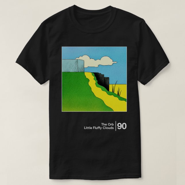 T-shirt Petits nuages fluides Conception d'oeuvres graphiq (Design devant)