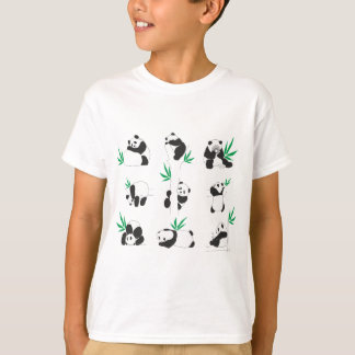 T-shirt Petits pandas mignons