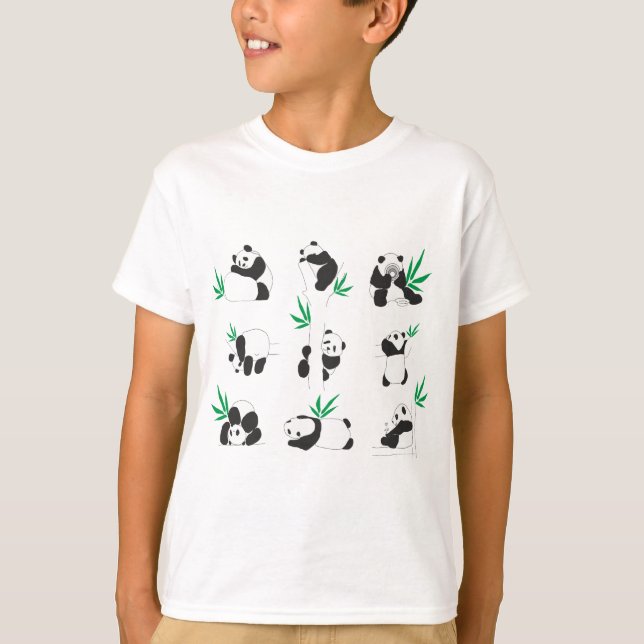 T-shirt Petits pandas mignons (Devant)