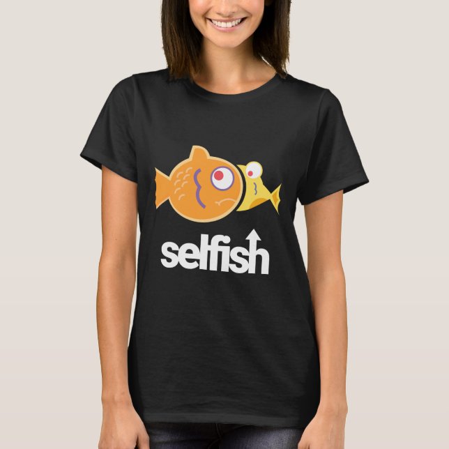 T-shirt Petits Poissons Égoïstes Essayant De Manger De Gro (Devant)