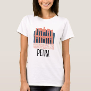 T-shirt Pétra Jordanie abstrait voyage floral art