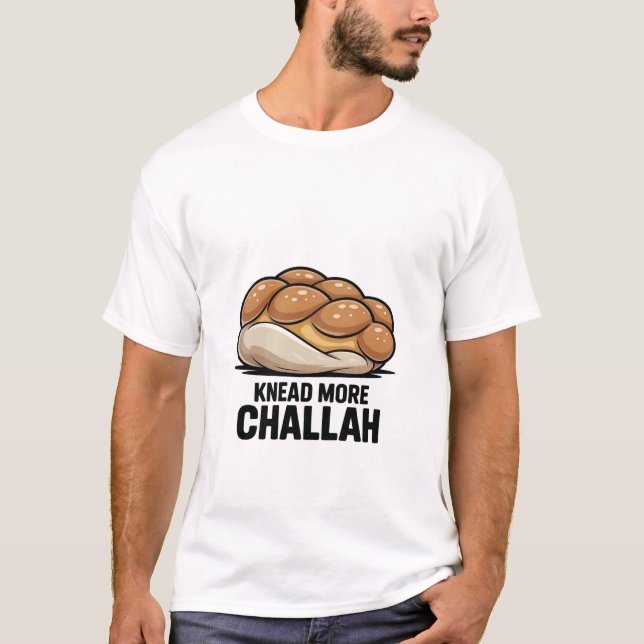 T-shirt Pétrir Plus Challah Juif Juif Baking (Devant)