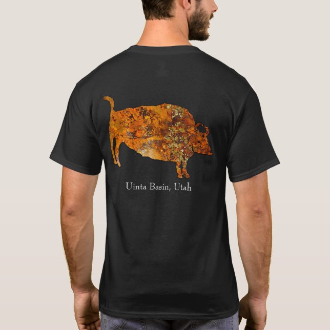 T-shirt Petroglyph de Buffalo spirituel (Dos)