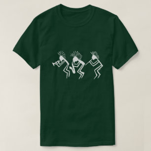 T-shirt Petroglyphe Kokopelli Horn and Flute Player