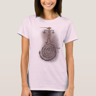T-shirt Petroglyphe spirale féminine