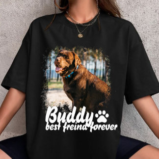 T-shirt Pet's Simple Modern custom Name and Photo