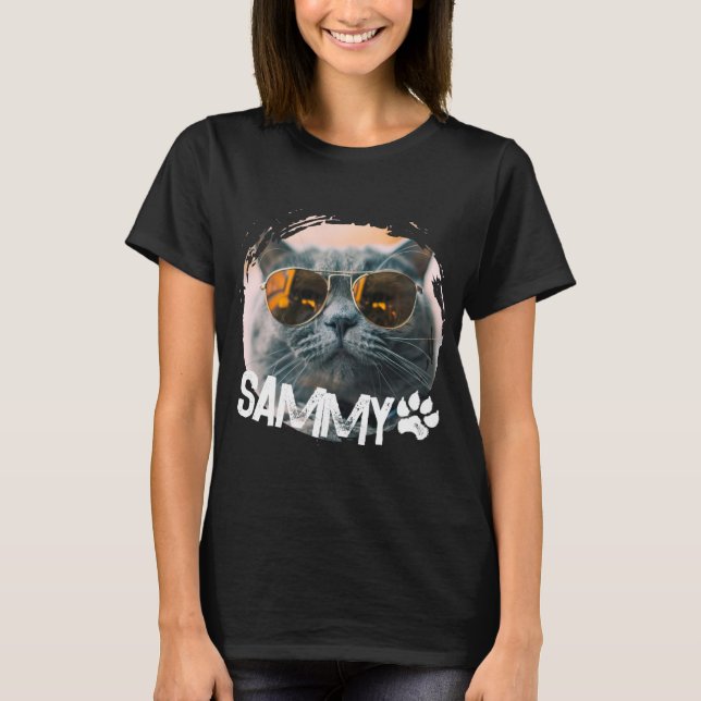 T-shirt Pets Simple Modern Nge Cool Name And Photo  (Devant)