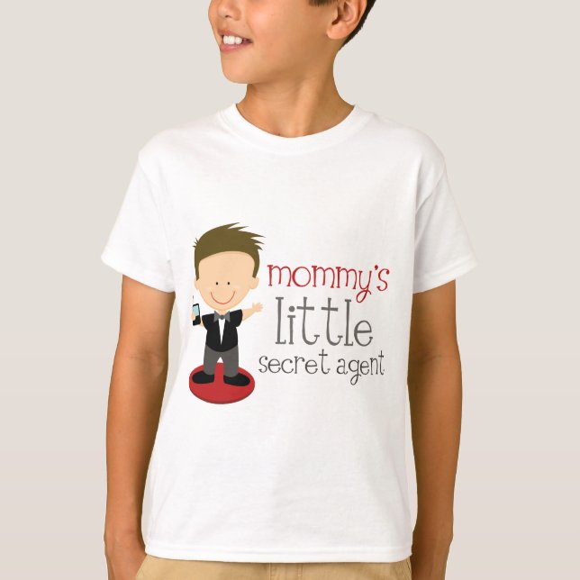T-shirt Peu d'agent secret de la maman (Devant)