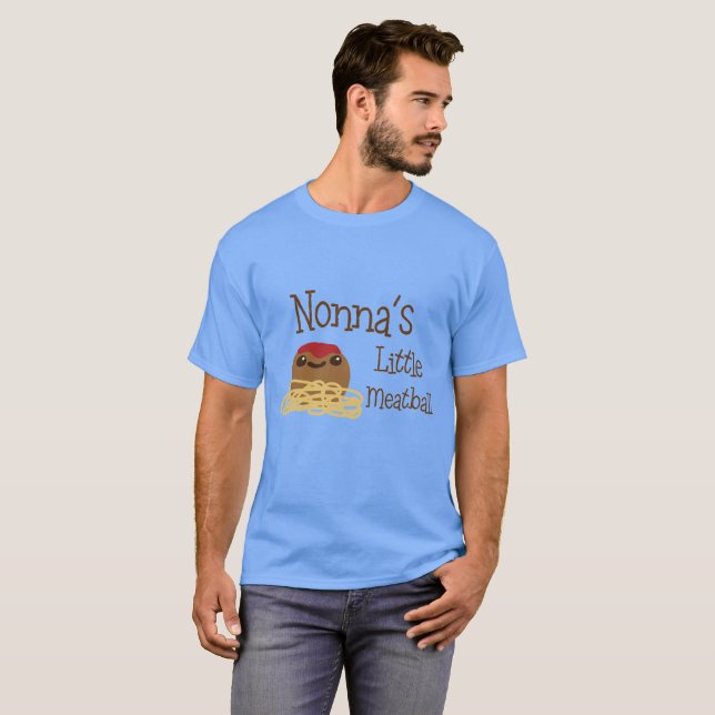 T-shirt Peu de boulette de viande de Nonna (Devant entier)