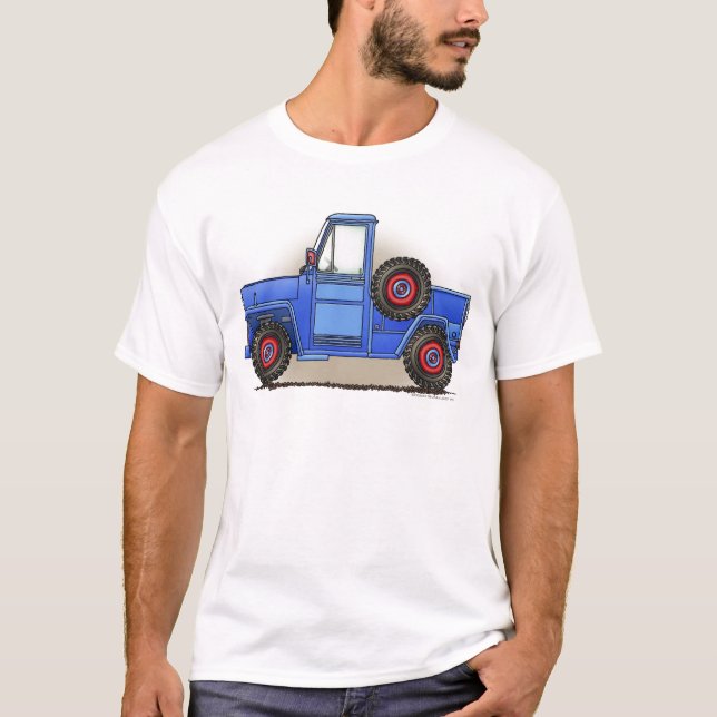 T-shirt Peu de camion pick-up à quatre roues (Devant)