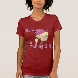 T-shirt Peu de fille de la pêche de la maman