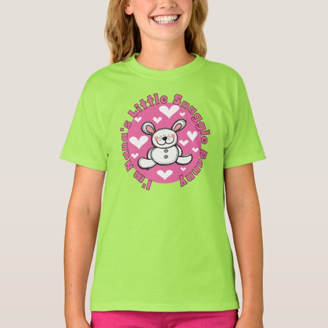T-shirt Peu de lapin du câlin de Nana (Devant)
