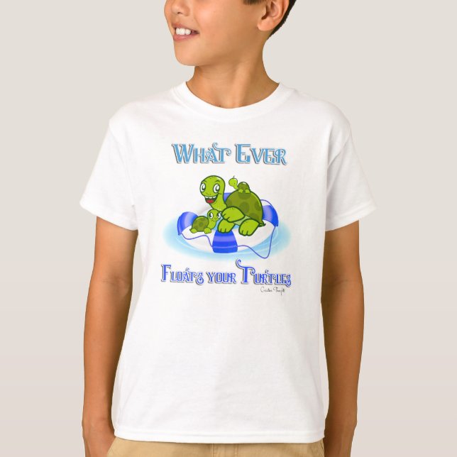 T-shirt Peu importe ce qui flotte vos tortues 3 (Devant)