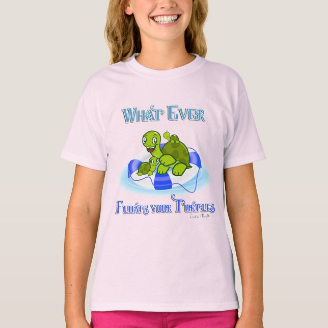 T-shirt Peu importe ce qui flotte vos tortues 3 (Devant)