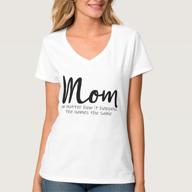 T-shirt Peu Importe Comment Ça Arrive Maman Chemise (Devant)