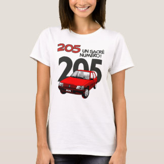 T-SHIRT PEUGEOT 205 RED342