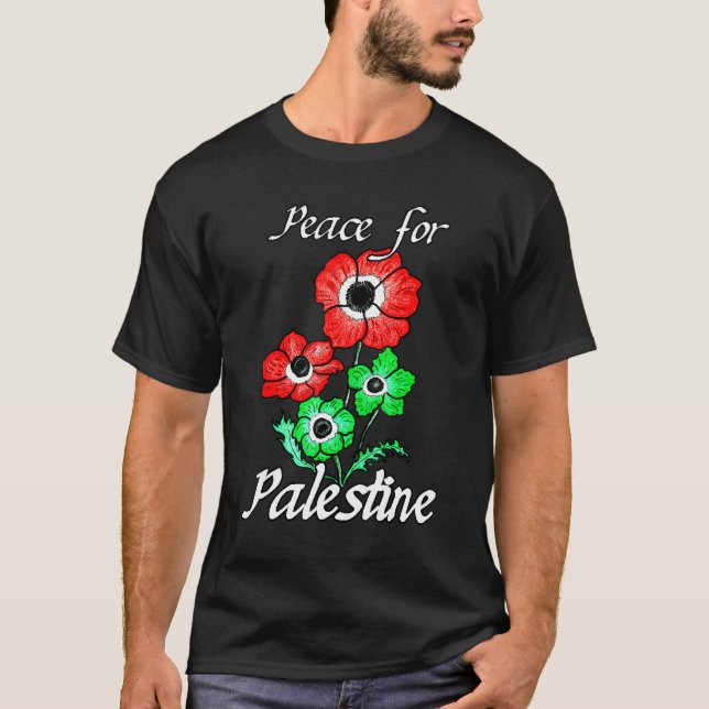 T-shirt Peuple Palestinien Paix Pour La Palestine Flux Nat (Devant)