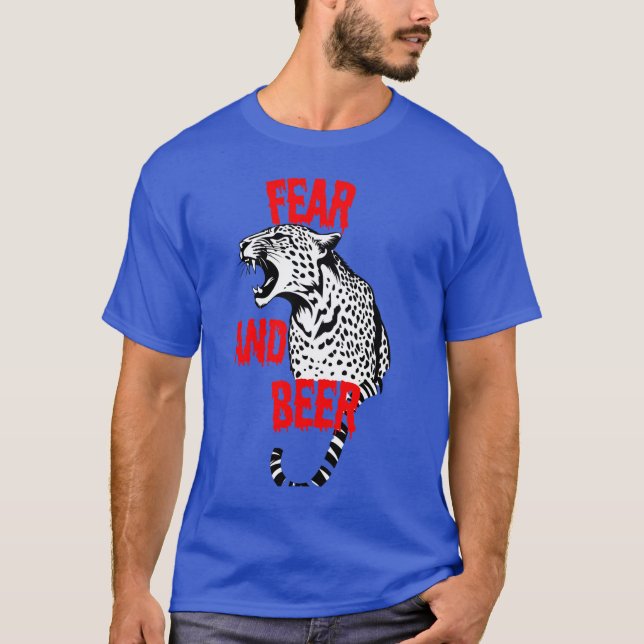 T-shirt Peur et bière - Fierce Leopard Party Tee (Devant)
