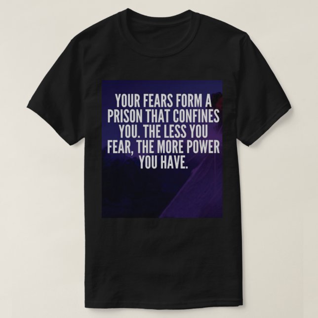 T-shirt PEUR - Motivationnelle (Design devant)