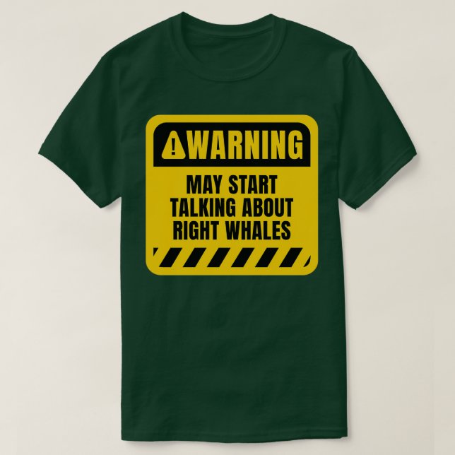 T-shirt Peut commencer à parler de Rorquals (Design devant)