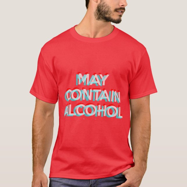 T-shirt Peut contenir de l'alcool garçon (Devant)