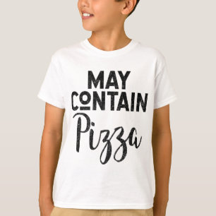 T-shirt Peut Contenir Pizza Funny Pizza Plat Profond Amate