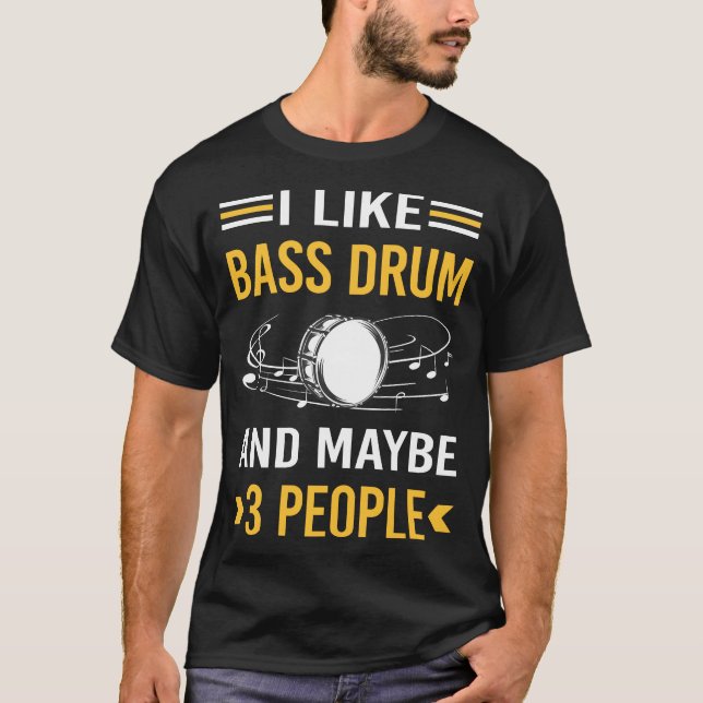 T-shirt Peut-Être 3 Personnes Bass Drum (Devant)