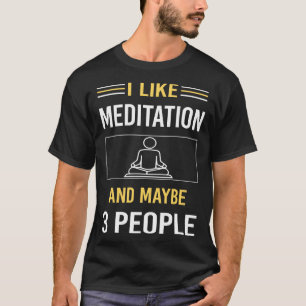 T-shirt Peut-être 3 personnes méditation Méditer l'esprit