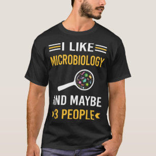 T-shirt Peut-être 3 personnes Microbiologie Microbiologist
