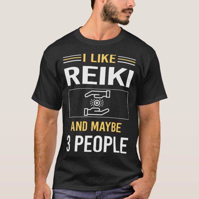 T-shirt Peut-être 3 personnes Reiki (Devant)