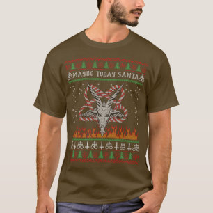 T-shirt Peut-être aujourd'hui Père Noël Baphomet 2