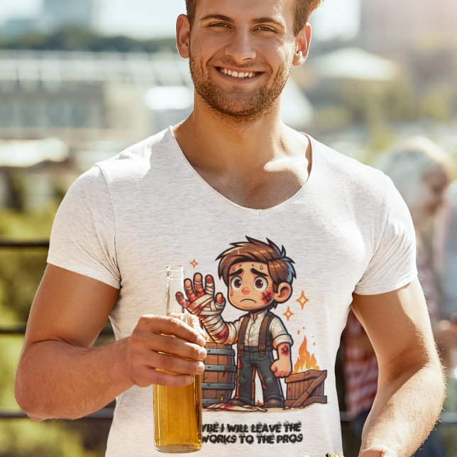 T-shirt Peut-être que je laisserai le feu d'artifice aux p (Créateur téléchargé)