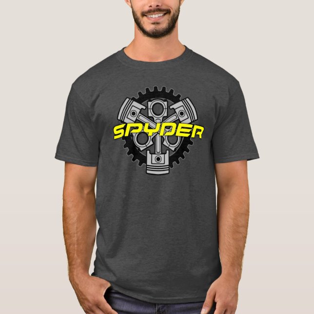 T-shirt Peut-Être Spyder Trois Chemises Piston ? (Devant)