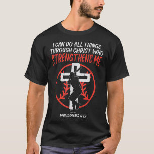 T-shirt Peut Faire Toutes Les Choses Baseball Religieux Ch