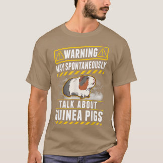 T-shirt Peut parler spontanément des cochons d'Inde 4
