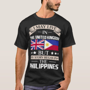T-shirt Peut vivre dans l'histoire BRITANNIQUE a commencé