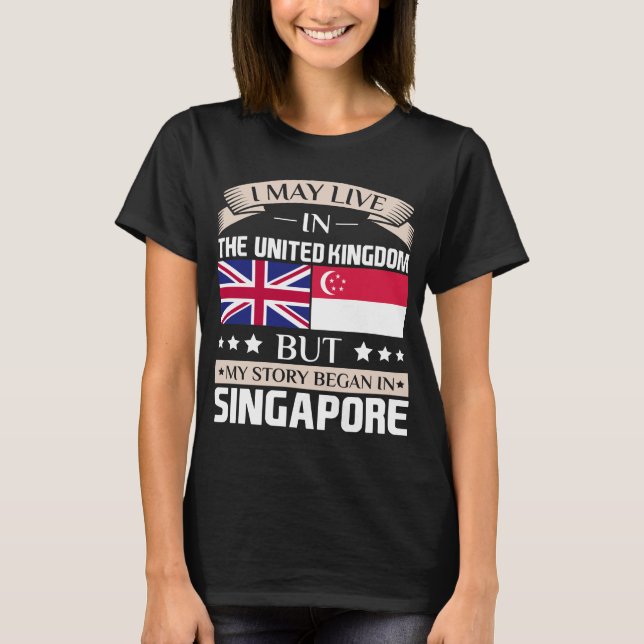 T-shirt Peut vivre dans l'histoire BRITANNIQUE a commencé (Devant)