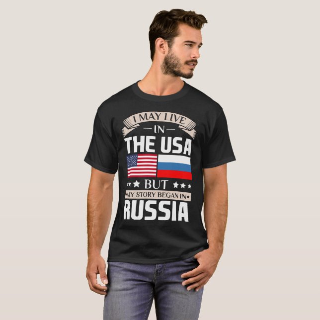 T-shirt Peut vivre dans l'histoire des Etats-Unis a (Devant entier)