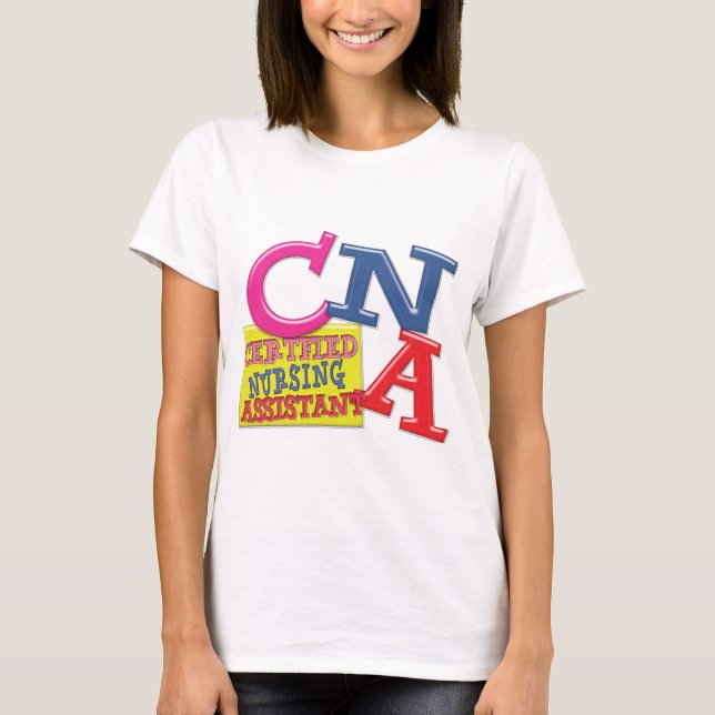 T-SHIRT PEUVENT ASSISTANT LES SOINS CERTIFIÉ PAR LETTRES (Devant)