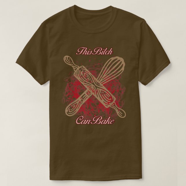 T-shirt Peuvent Faire Cuire Fille Aime Baking Funny Novelt (Design devant)