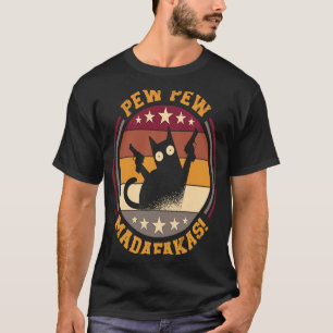 T-shirt Pew Madafakas Chats Top Draps d'été Pyjamas Pe