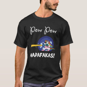 T-shirt PEW Madafakas imaginaire Angry Rainbow Unicorn ave