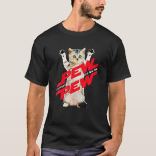 T-shirt Pew Pew Sci Wi Chat Gamer Noise Pour Hommes Femmes