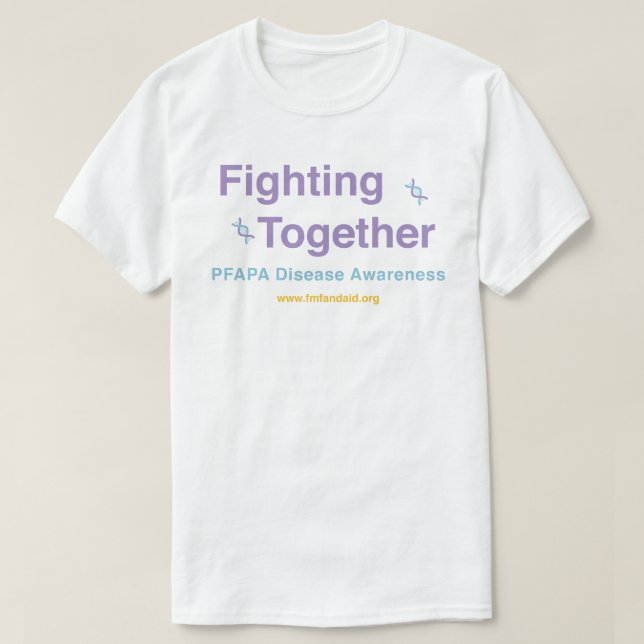 T-shirt PFAPA : combattre ensemble (Design devant)