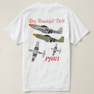 T-shirt Pfive1 P-51 "grande belle poupée 357th "