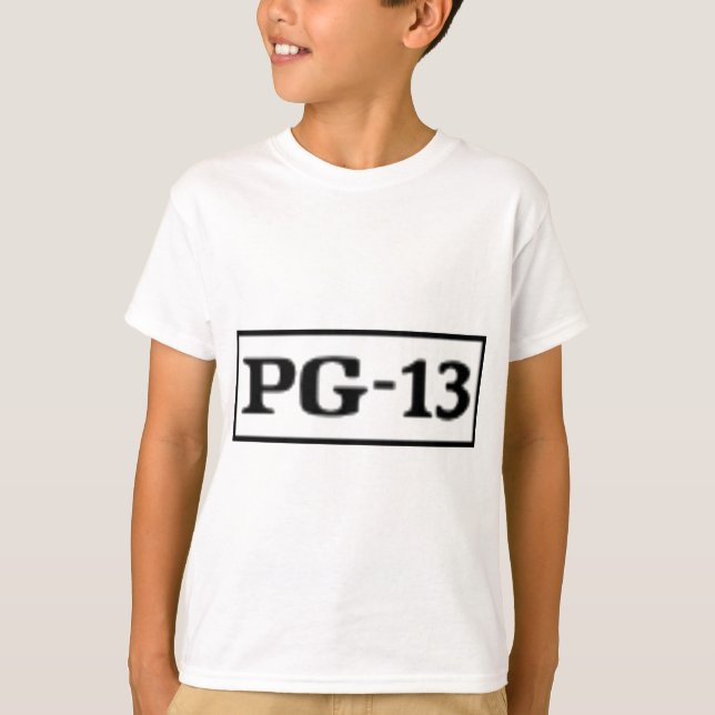 T-shirt PG-13 évalué, système de notation (Devant)